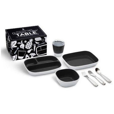 Munchkin Подарочный набор детской посуды Black