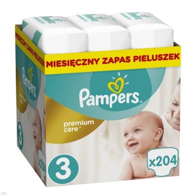 Mähkmed  Pampers Premium Care Mähkmed MEGA BOX, suurus 3, 208 tk