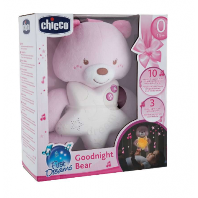 Pehmed mänguasjad  Helendav mängukaru Chicco Goodnight Bear