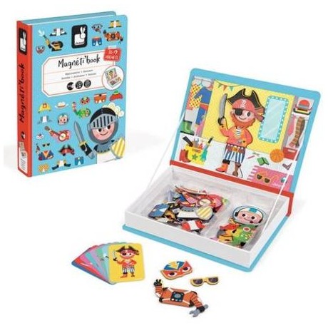 Board games Janod Magnetic Book Boys Costumes