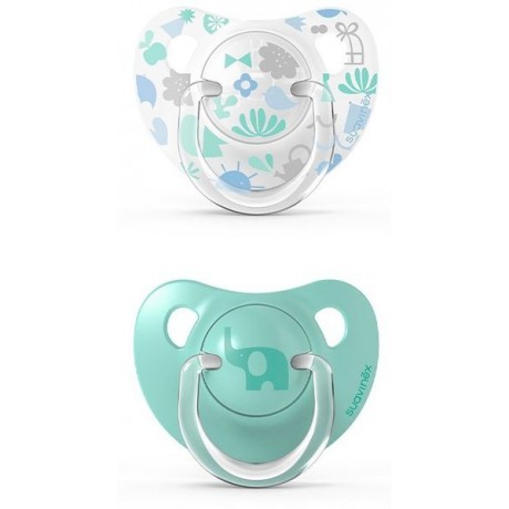 Present in the shop Suavinex anatomical pacifier Memories 6-18 months * 2pcs. Green