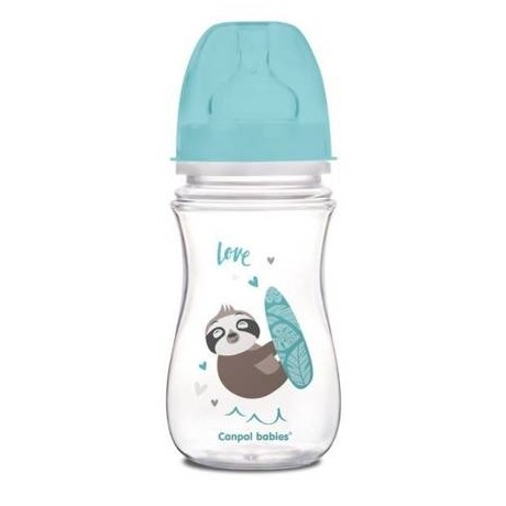 На месте в магазине Canpol Babies бутылочка для кормления EasyStart 240 мл 35/221 голубая