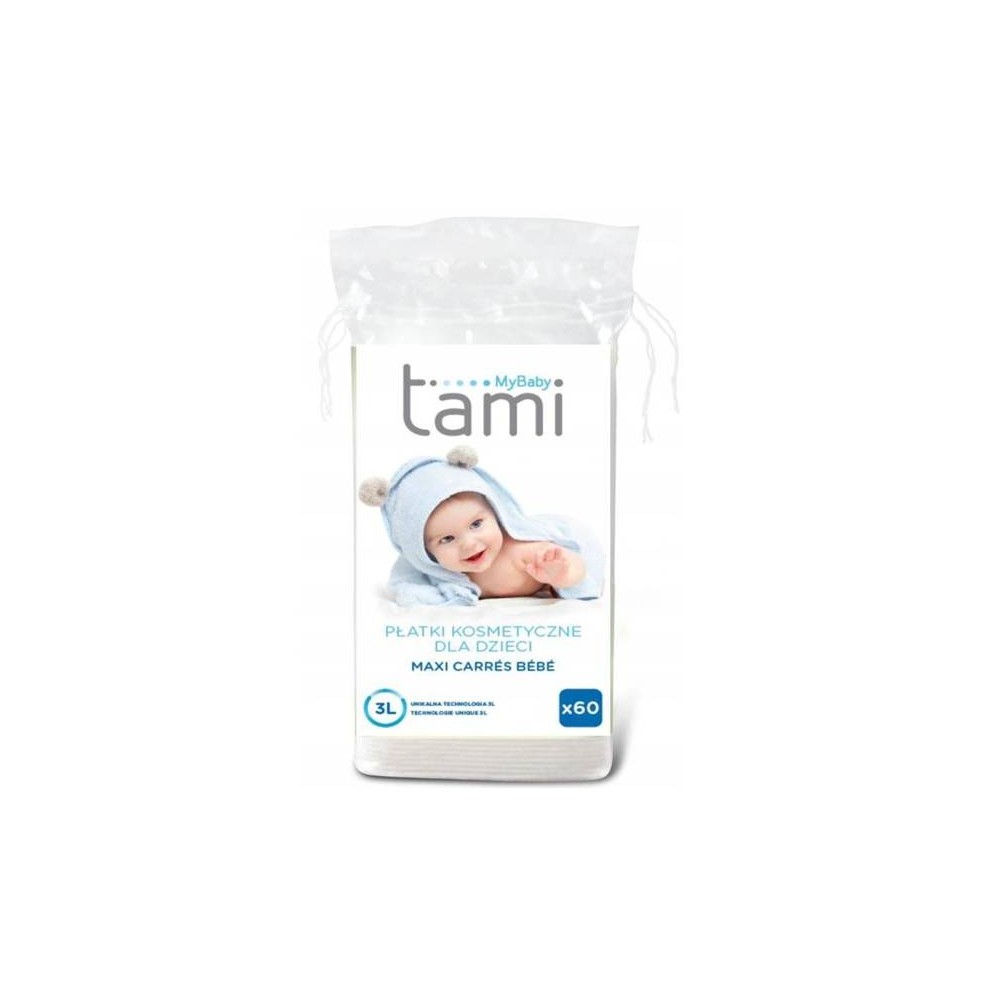 Ühekordsed aluslinad  Tami Organic Baby vatipadjad 60 tk.