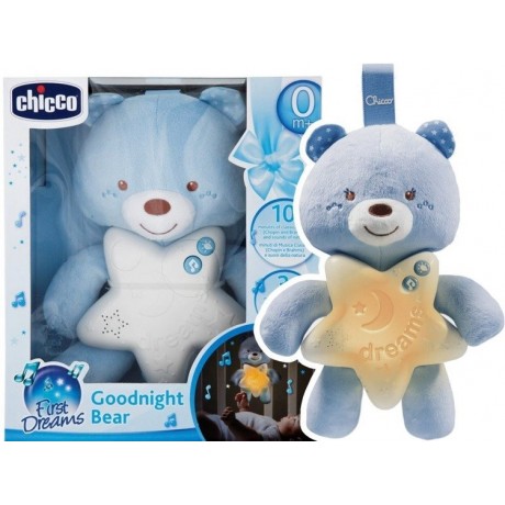 Helendav mängukaru Chicco Goodnight Bear First Dreams