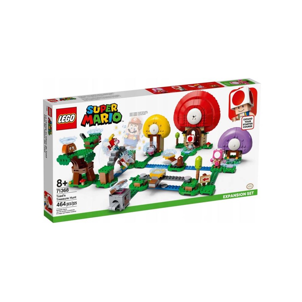 Lego  LEGO Super Mario Toad's Treasure Hunt, 464 детали, 71368