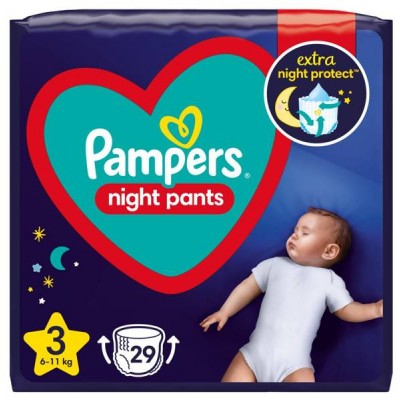 Mähkmed  Pampers Mähkmepüksid Night Pants Suurus 3 (6-11 kg) 29