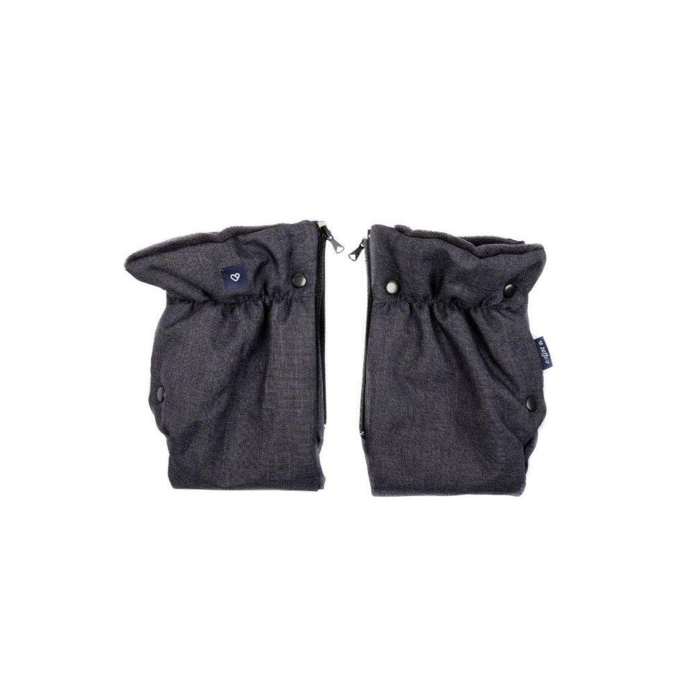 Муфты и варежки  Zaffiro Melange перчатки-муфта для коляски плюш
