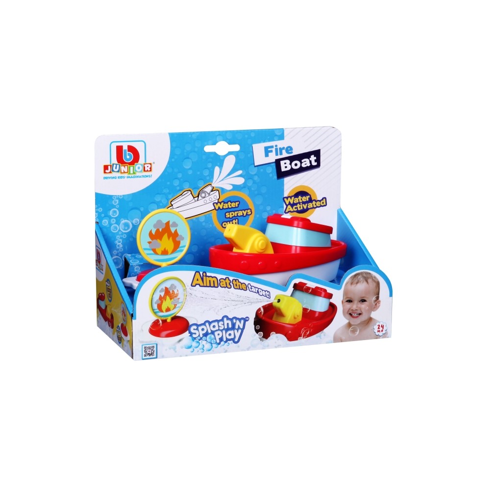 BB Junior игрушка для ванной Splash 'N Play Fire Boat, 16-89015.