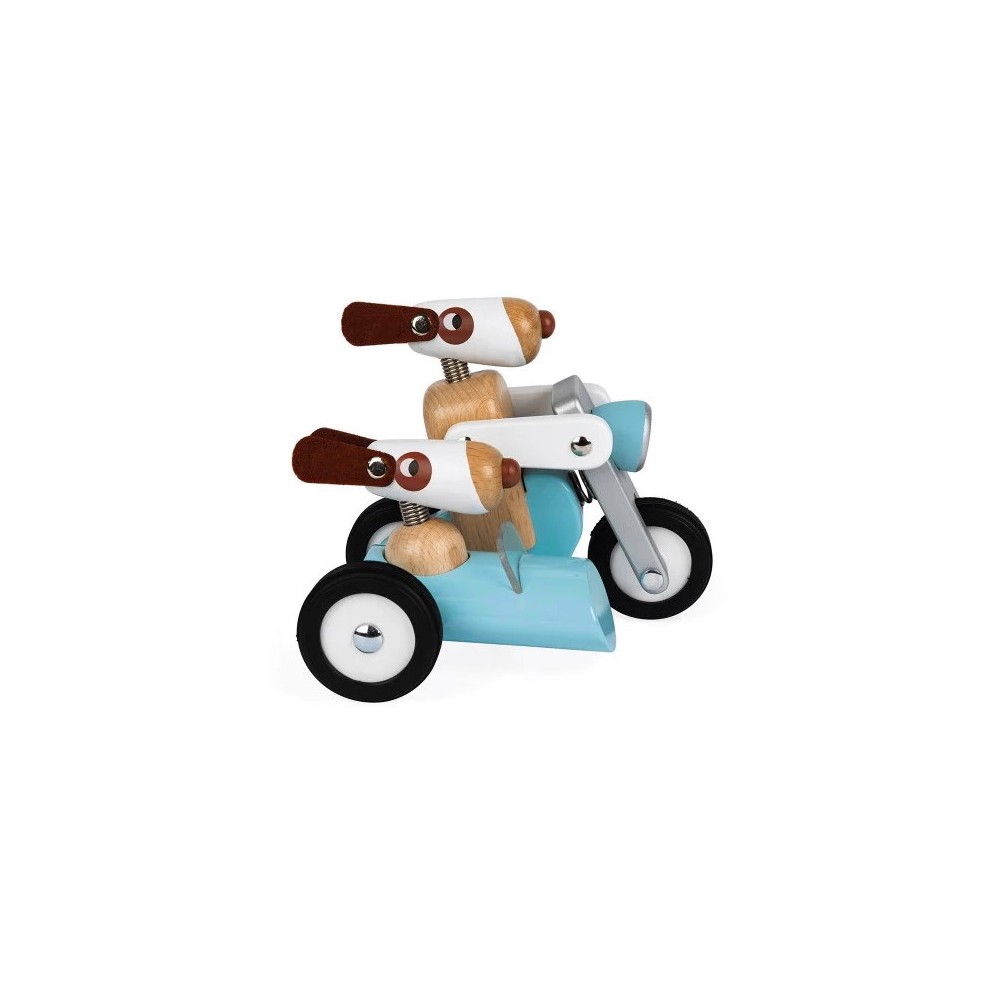 Janod Spirit motocikls ar bērnu ratiņiem Philip